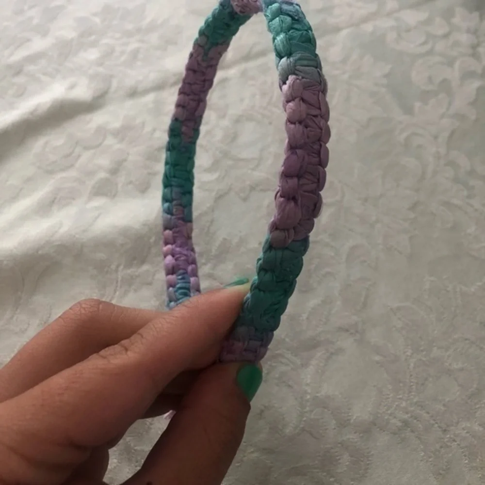 Tie dye braided headband NWOT Hand Made